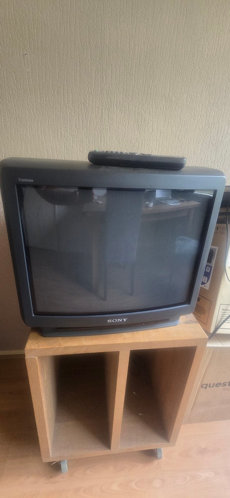 Sony Trinitron KV-21X1D CRT TV met afstandsbediening, Audio, Tv en Foto, Vintage Televisies, Ophalen of Verzenden, Gebruikt, 40 tot 60 cm