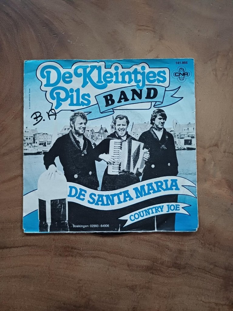 De Kleintjes Pils Band - De Santa Maria - Single - Vinyl, Gebruikt, 7 inch, Ophalen of Verzenden, EP
