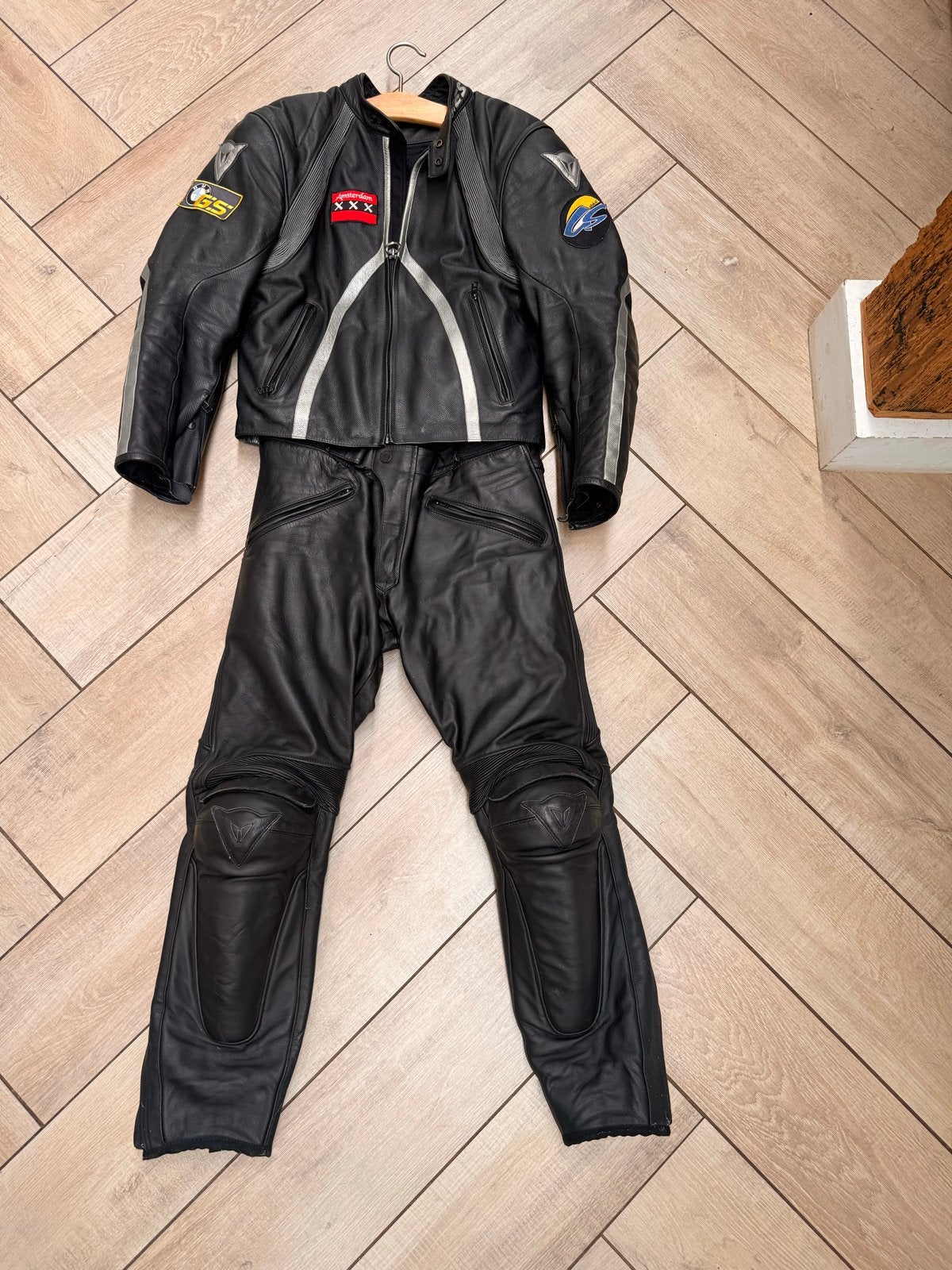 Dainese Lederen Tweedelig Motorpak met Uitneembare Voering, Motoren, Kleding | Motorkleding, Ophalen of Verzenden, Tweedehands