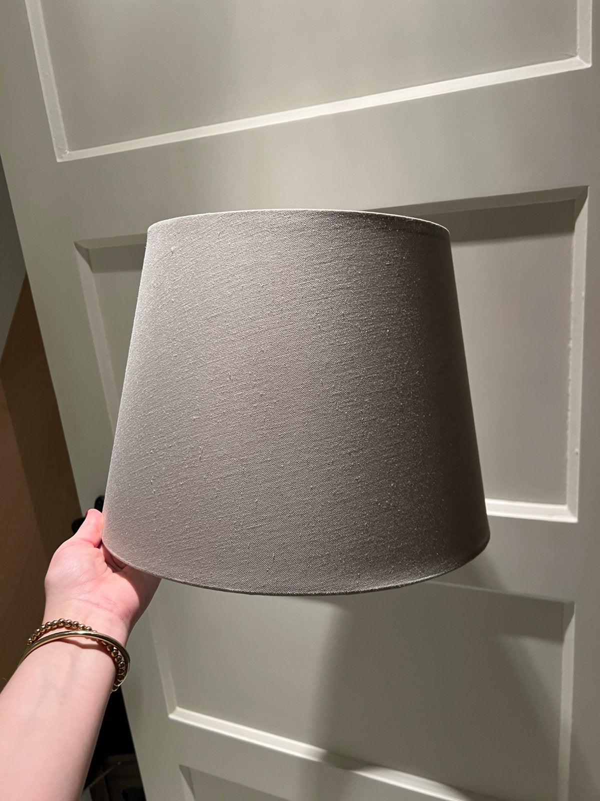 Lampenkap beige, Ophalen, Zo goed als nieuw, Beige, Rond
