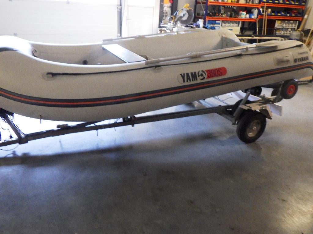 rubberboot 380 s met trailer en eventueel motor, Aluminium, Gebruikt, Yam, Ophalen of Verzenden