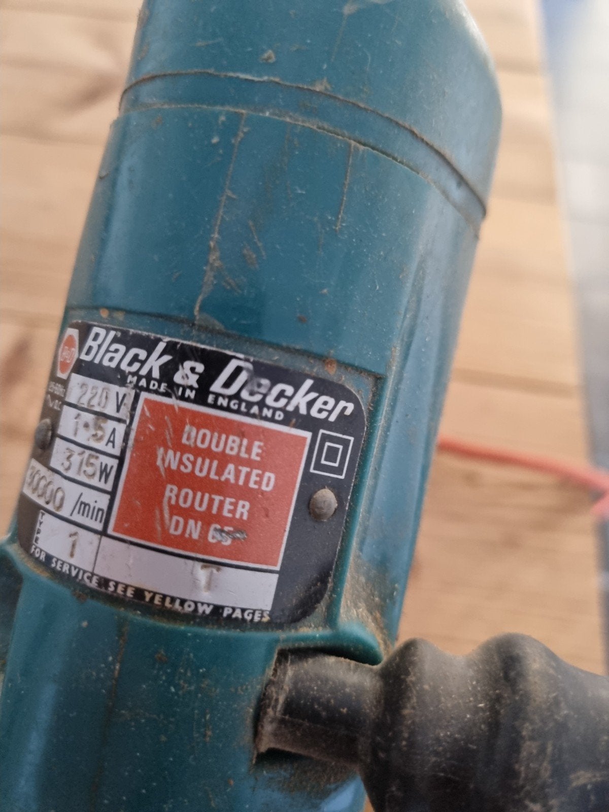 Antieke Black & Decker bovenfrees - werkend, Gebruikt, Ophalen of Verzenden, Black & Decker, Bovenfrees