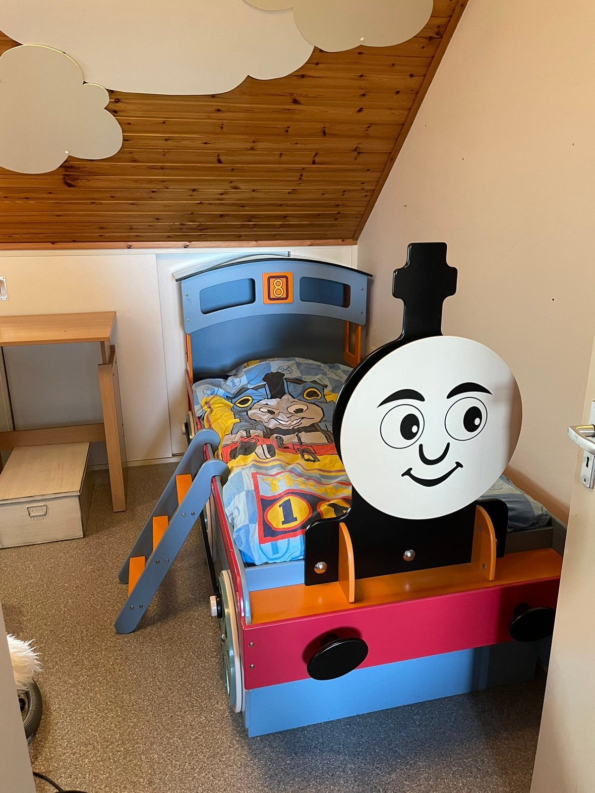 Fantastisch Thomas de trein bed, matras 90 x 200 cm, 85 tot 100 cm, Gebruikt, 180 cm of meer, Ophalen