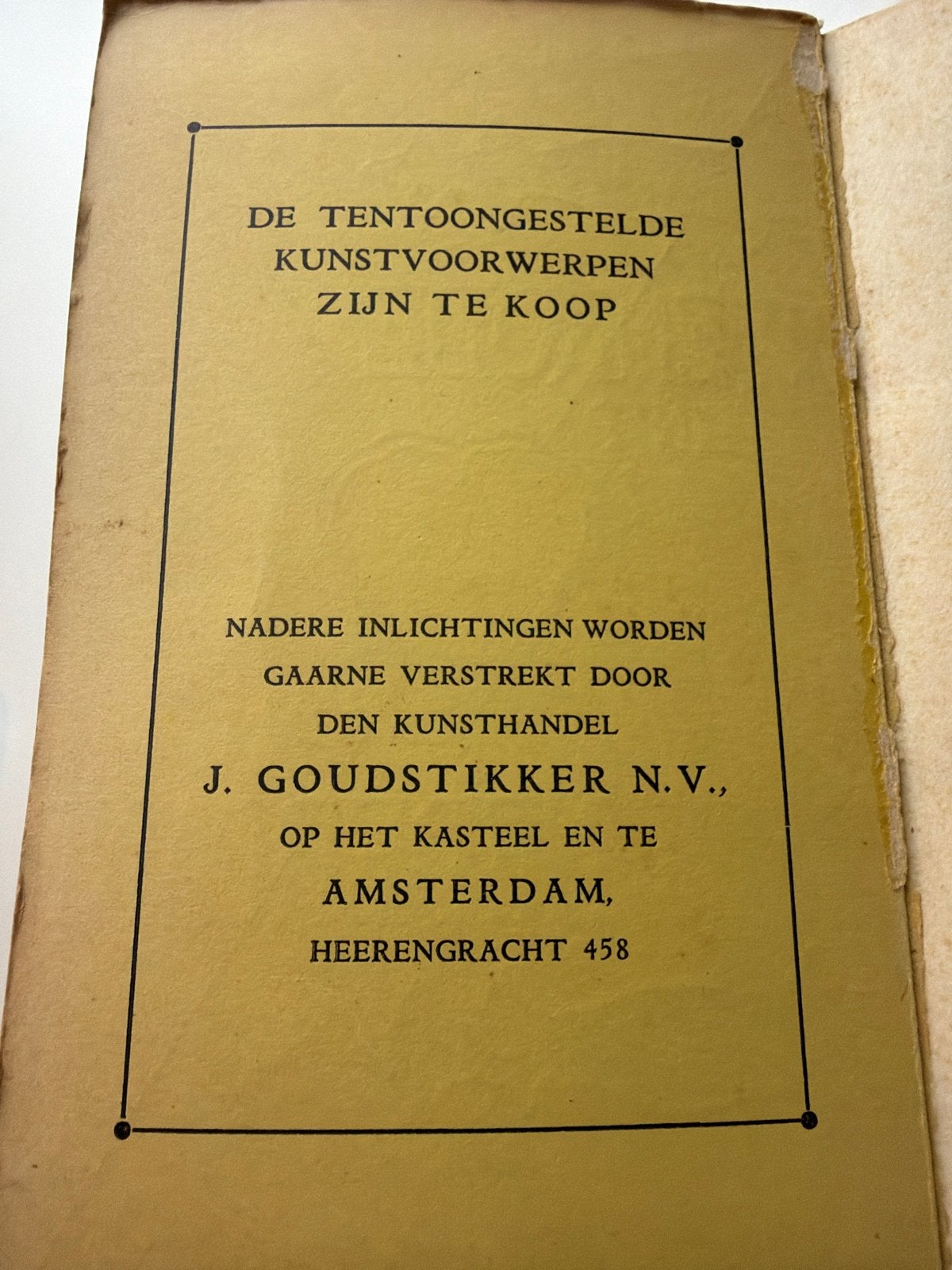 Gezocht Kunsthandel J. Goudstikker N.V. Amsterdam, Ophalen, Gelezen, Nederland