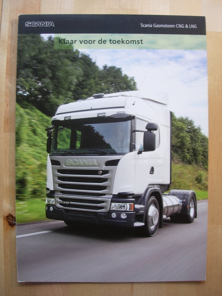 Scania CNG LNG Gasmotoren Brochure 2013, Ophalen of Verzenden, Zo goed als nieuw, Overige merken, Scania