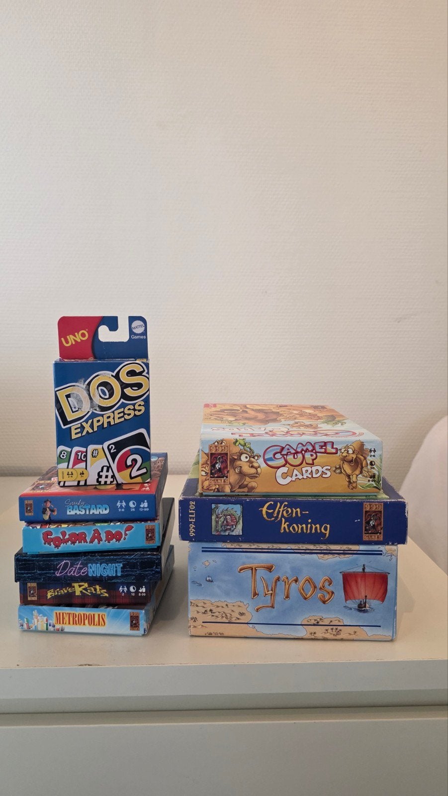 999 games, tyros, elfenkoning, camel up cards,, Ophalen of Verzenden