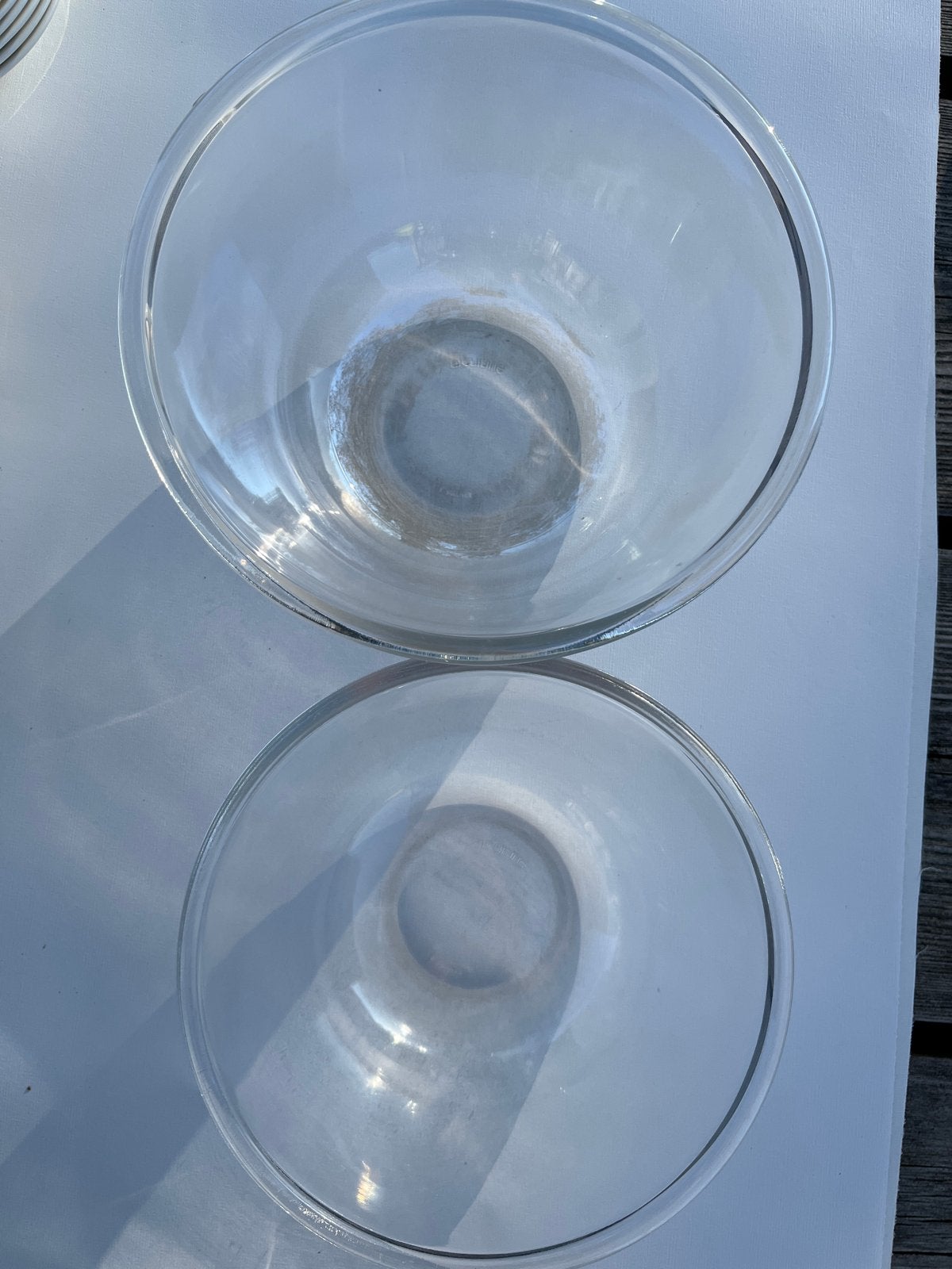 2 Arcuisine glazen schalen, verschillende formaten, Ophalen of Verzenden