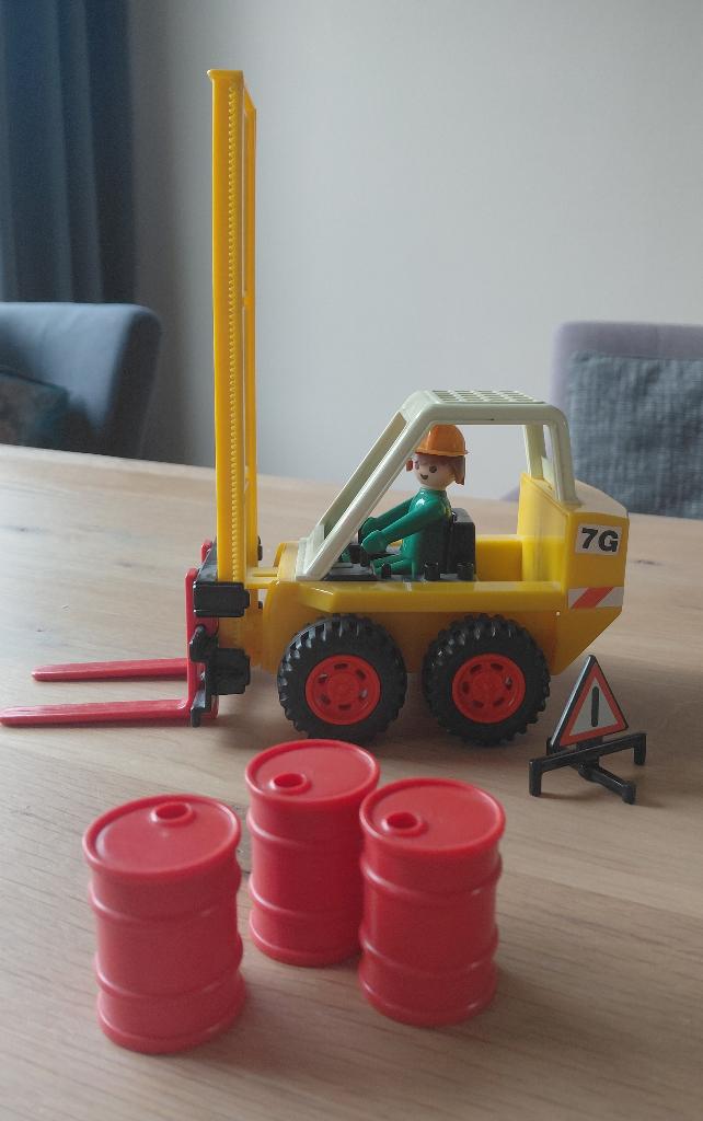 Vintage Playmobil, heftruck, Kinderen en Baby's, Ophalen of Verzenden, Gebruikt, Complete set