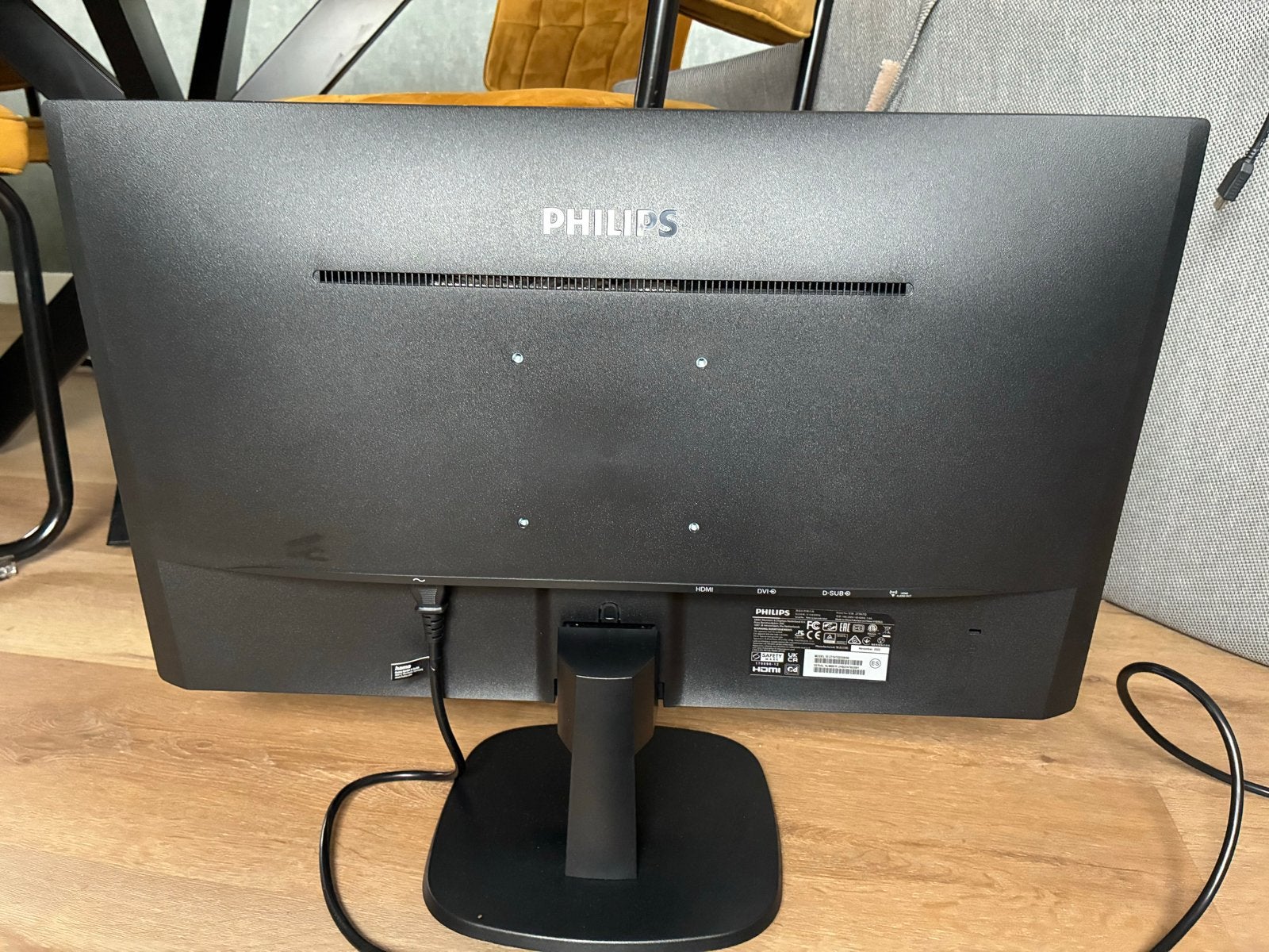 Philips 27 inch Full HD monitor - HDMI, DVI, VGA, Ophalen, Gebruikt, Full HD, HDMI