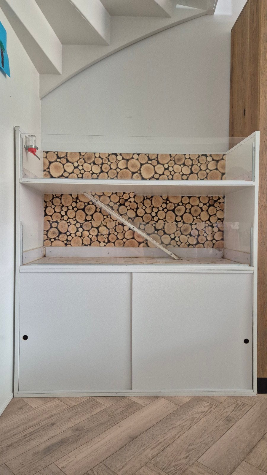 Handgemaakte caviaflat/caviahok te koop 120x48x130, Ophalen, 110 cm of meer, Zo goed als nieuw, 90 cm of meer