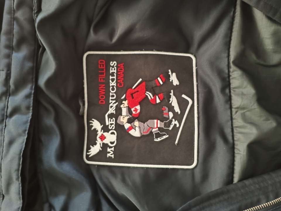 Moose Knuckles Donsjas Zwart - Maat XL, Kleding | Heren, Jassen | Winter, Ophalen of Verzenden, Zo goed als nieuw, Maat 56/58 (XL)