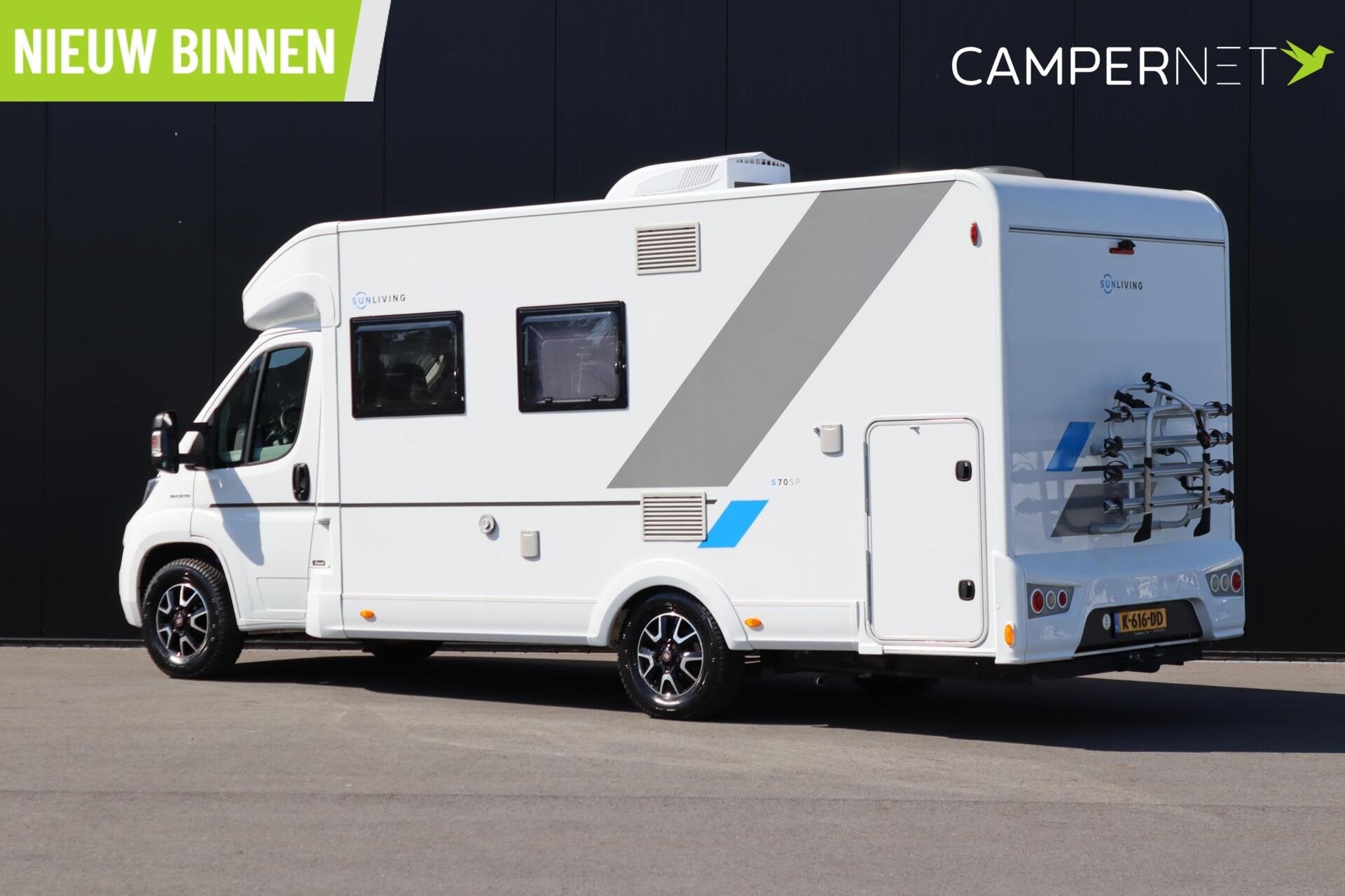 Sun living S-SERIES S 70 SP 2.3 Multijet 150pk | Dak airco |, 6 tot 7 meter, Bedrijf, Elektrische ramen, Achteruitrijcamera