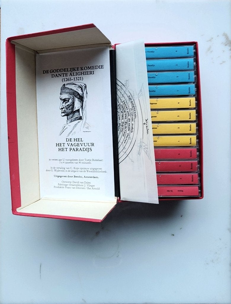 12 cassette box Dante Alighieri Zeldzaam voorgelezen, Ophalen of Verzenden