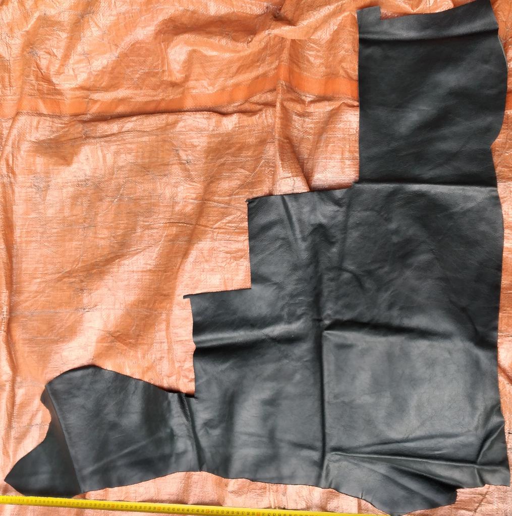 Leren lap heel donker groen, Leer of Kunstleer, Ophalen of Verzenden, 30 tot 120 cm, 30 tot 200 cm
