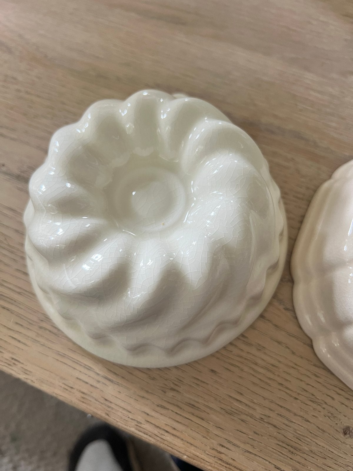 Diverse antieke puddingvormen ter decoratie, Ophalen of Verzenden
