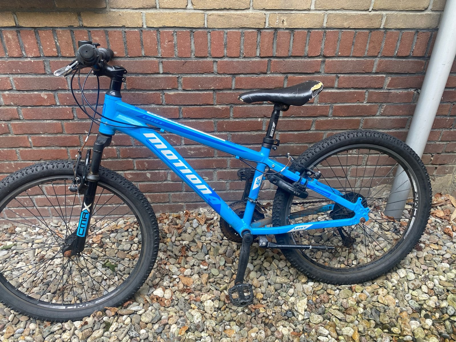 Blauwe Motion kinderfiets 24 inch mountainbike, Gebruikt, Versnellingen, Minder dan 49 cm, Ophalen