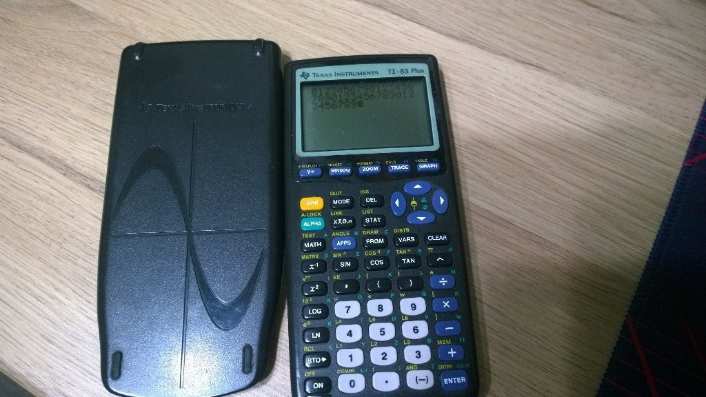 Texas Instruments TI83 Plus, Ophalen, Gebruikt