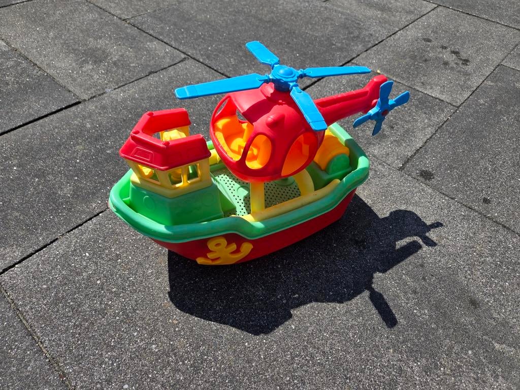 Zwembad schip met helikopter - Goede staat, Ophalen of Verzenden, Gebruikt