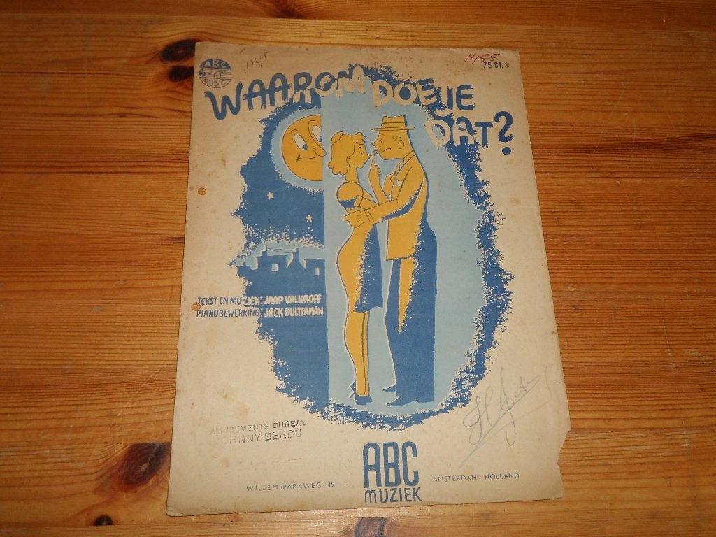 Waarom doe je dat - Daar is de lente - jaap valkhoff, Gebruikt, Gitaar, Ophalen of Verzenden, Artiest of Componist