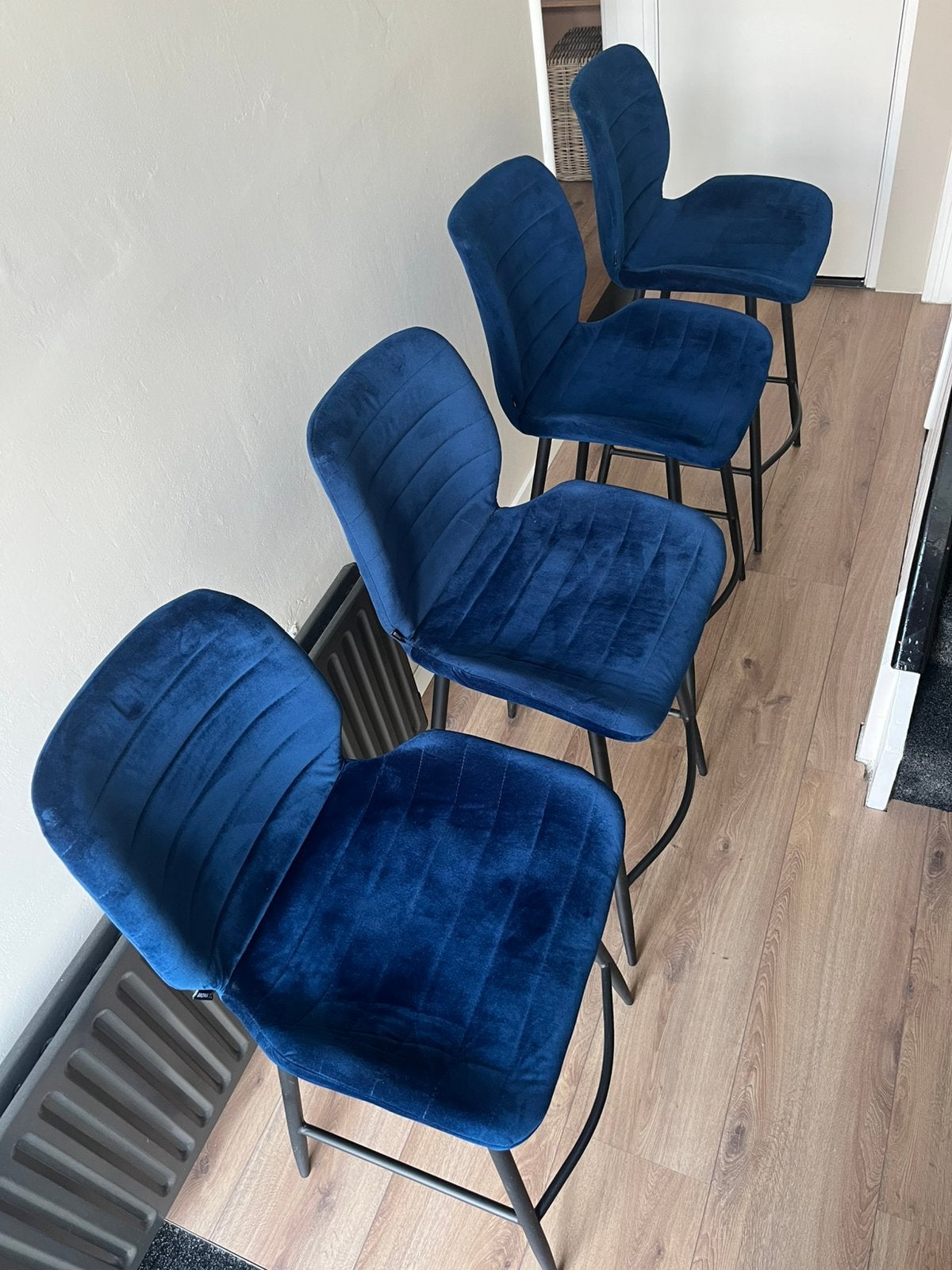 4 x Bronx71 stoelen, te mooi om weg te doen, maar het moet., Ophalen, Met voetsteun, 60 tot 90 cm, Zo goed als nieuw