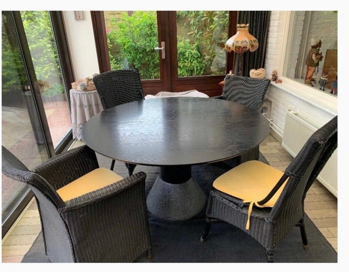 Loyl loom eettafel, Tuin en Terras, Ophalen, Zo goed als nieuw, Eettafel