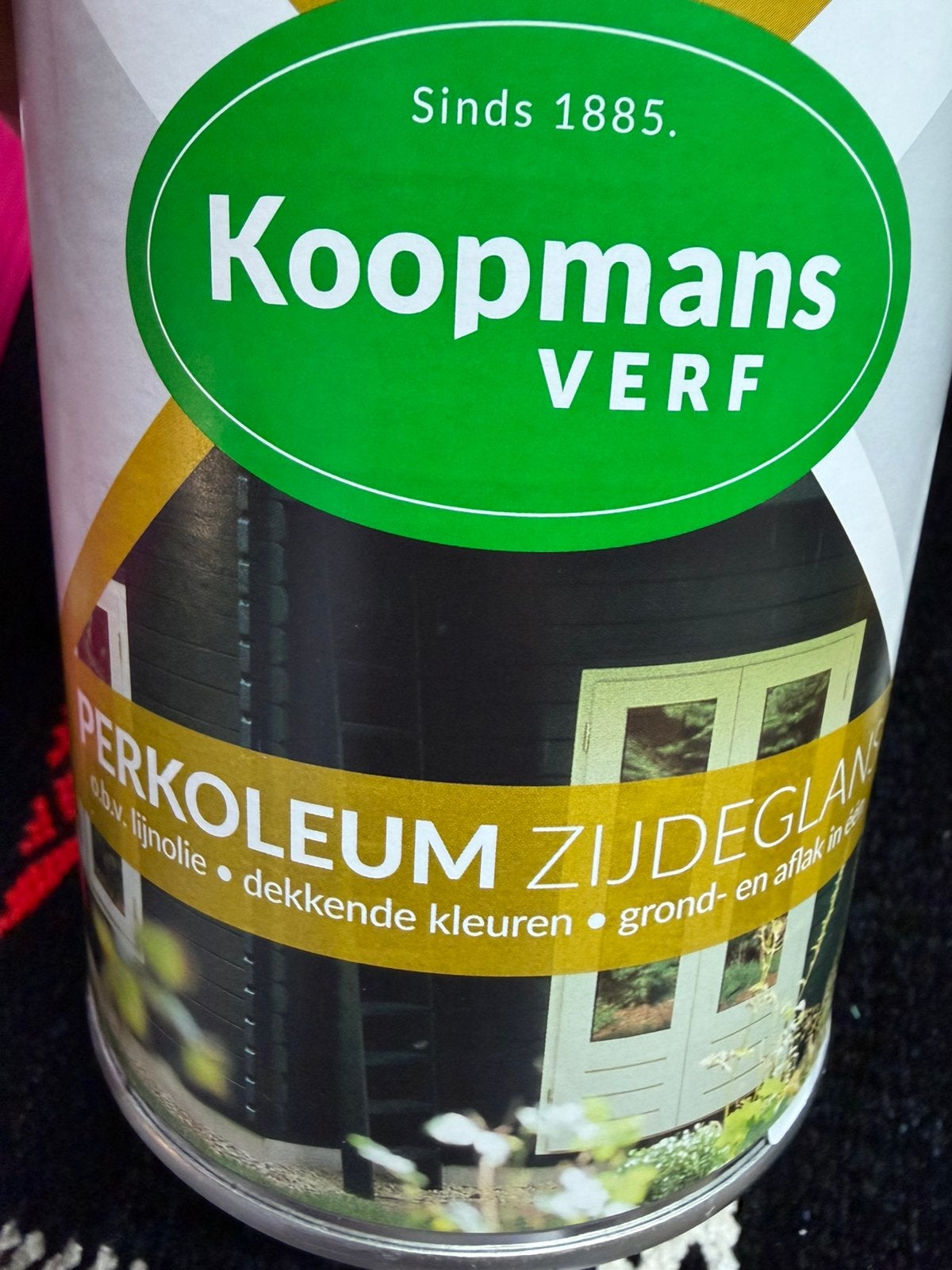 Koopmans dekkende beits ral 1013, parelwit 1liter, Ophalen of Verzenden, Nieuw