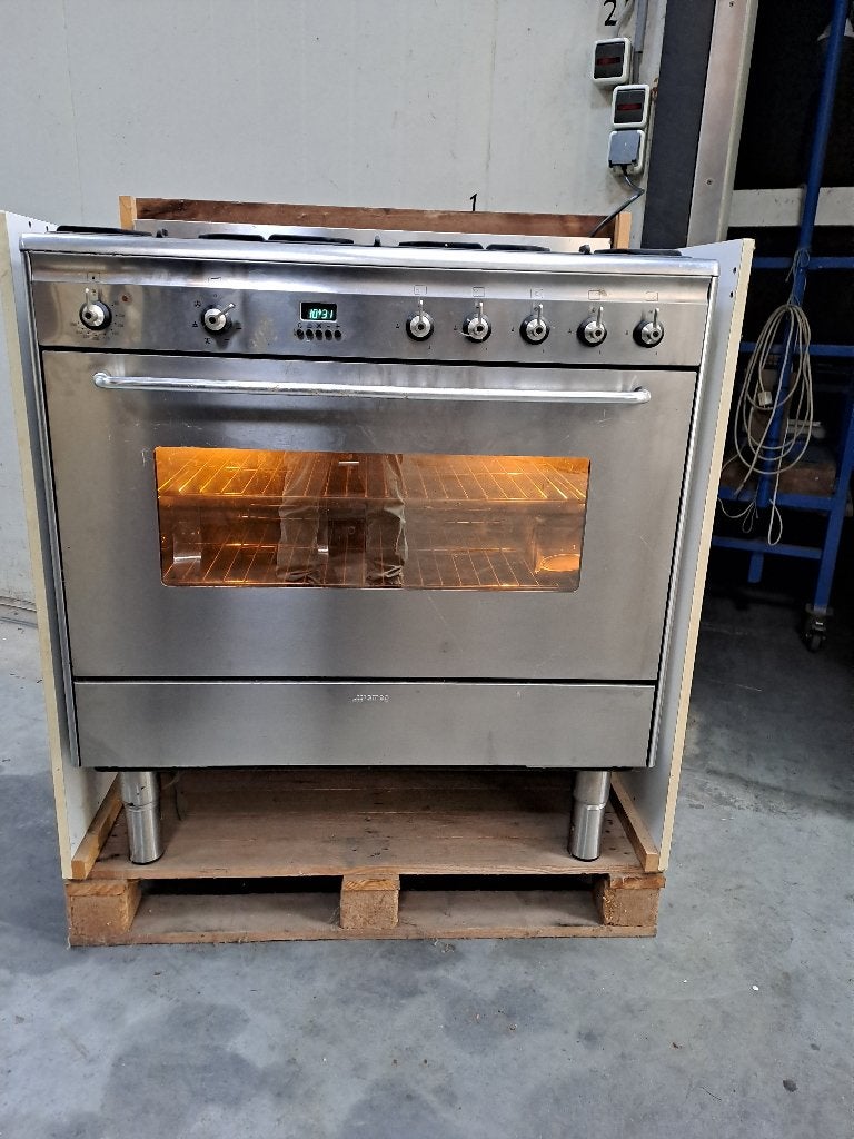fornuis, Ophalen, Minder dan 45 cm, Gebruikt, Smeg