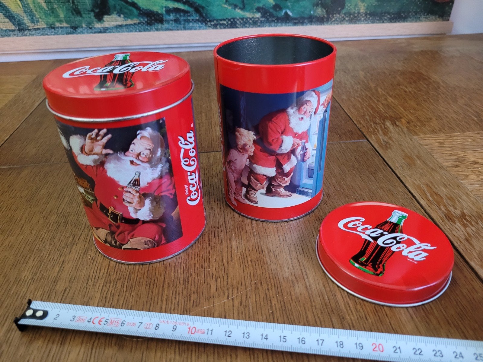 2 vintage Coca-Cola blikjes Kerstmis kerstman, Verzamelen, Ophalen of Verzenden, Zo goed als nieuw, Overige, Overige merken