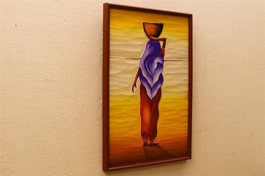 Schilderij van een vrouw 51263, Ophalen of Verzenden, Gebruikt, Schilderij