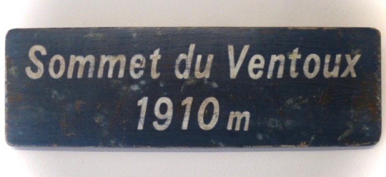 Frans verkeersbord/cadeau/fietsen/Ventoux/Tour de France, Industrieel, Decoratieobject, Ophalen of Verzenden, Zo goed als nieuw