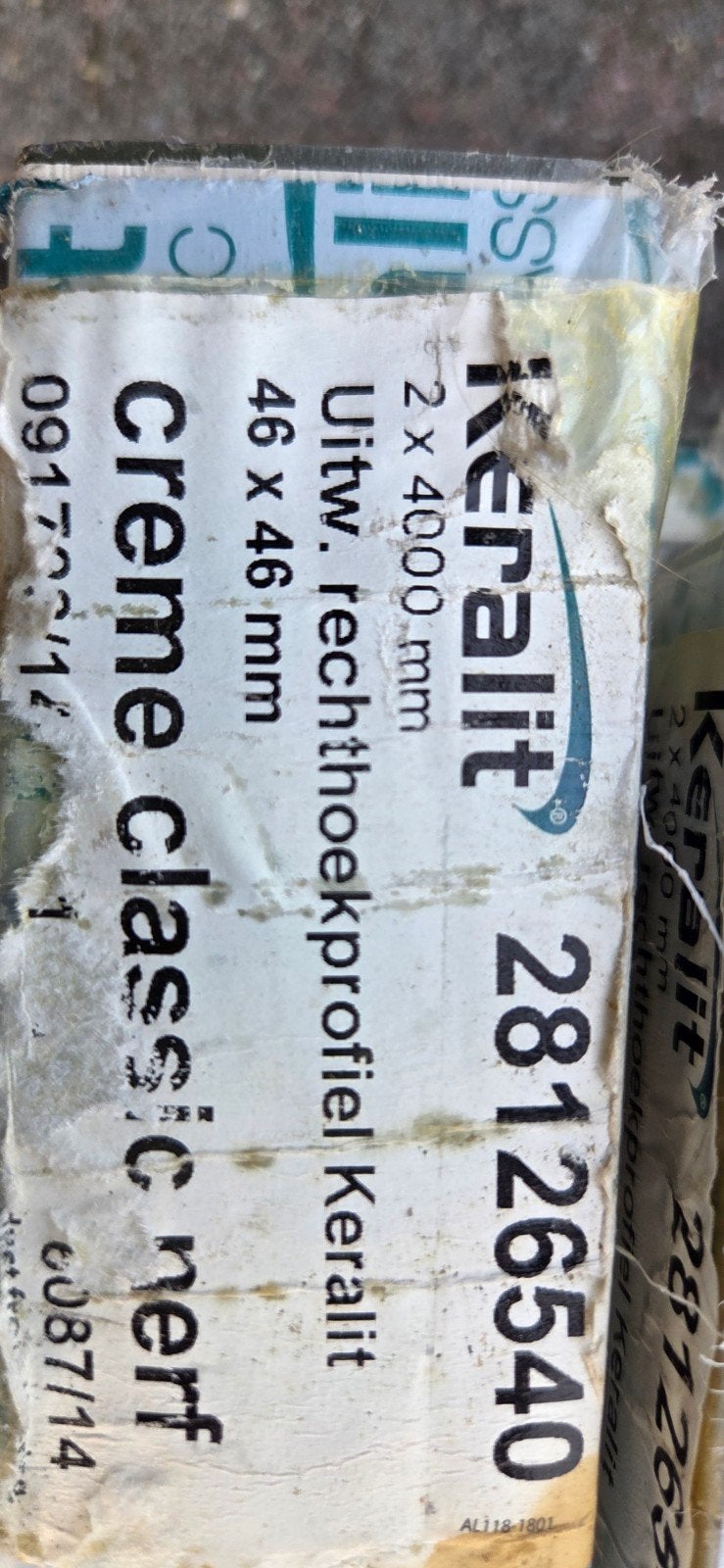 6 stuks keralit uitwendige hoek creme classic nieuw!!, Ophalen, Nieuw