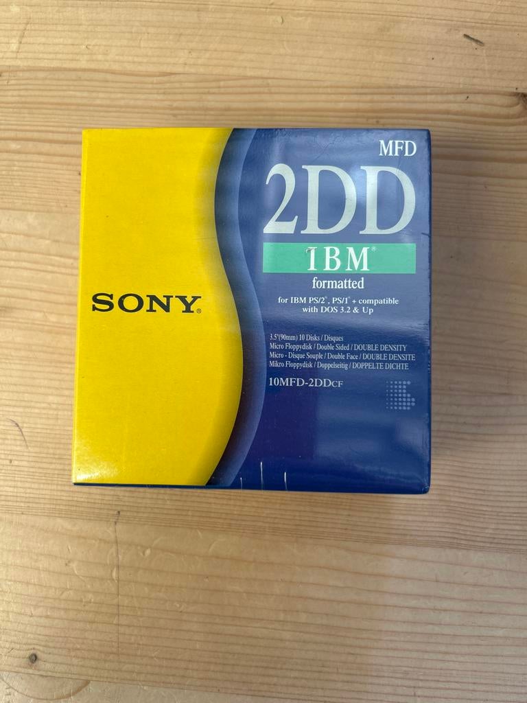 Sony IBM 2DD geformatteerde diskettes 3.5" 720KB (10 stuks), Ophalen of Verzenden, Nieuw