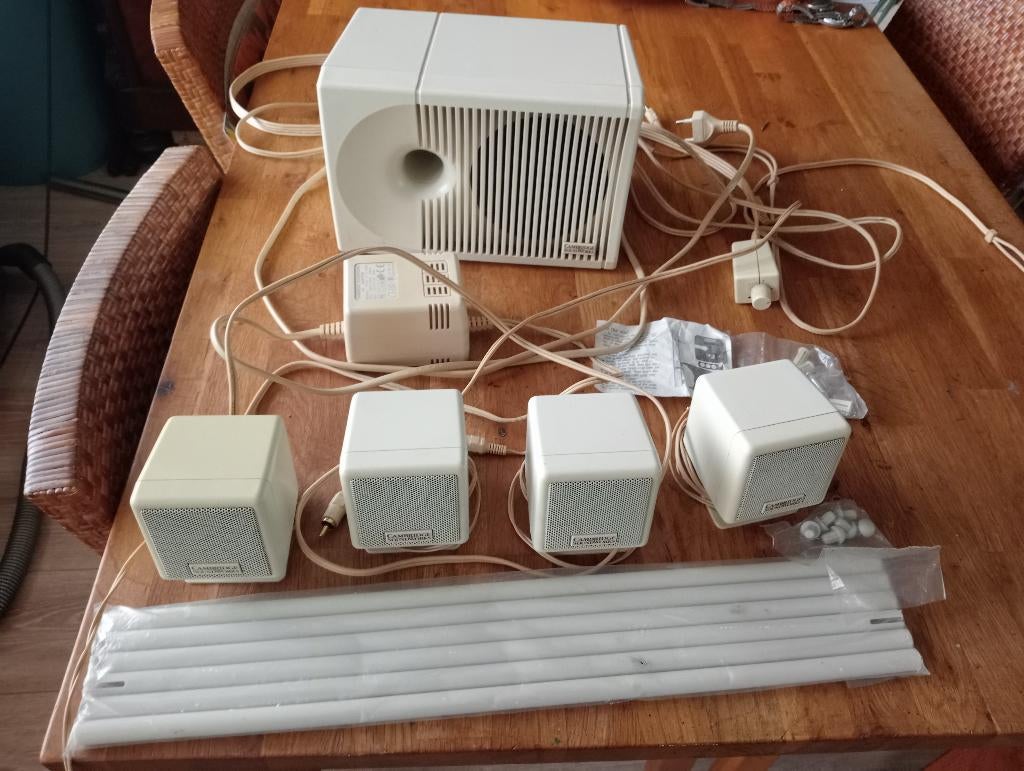 Cambridge pc speakerset 5.1 met subwoofer, Computers en Software, Pc speakers, Ophalen of Verzenden, Gebruikt, Audiokanaal 5.1