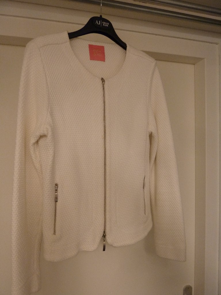 KYRA & KO JASJE MAAT L GOEDE STAAT ECRU STRETCH, Maat 38/40 (M), Beige, Ophalen of Verzenden, Jasje