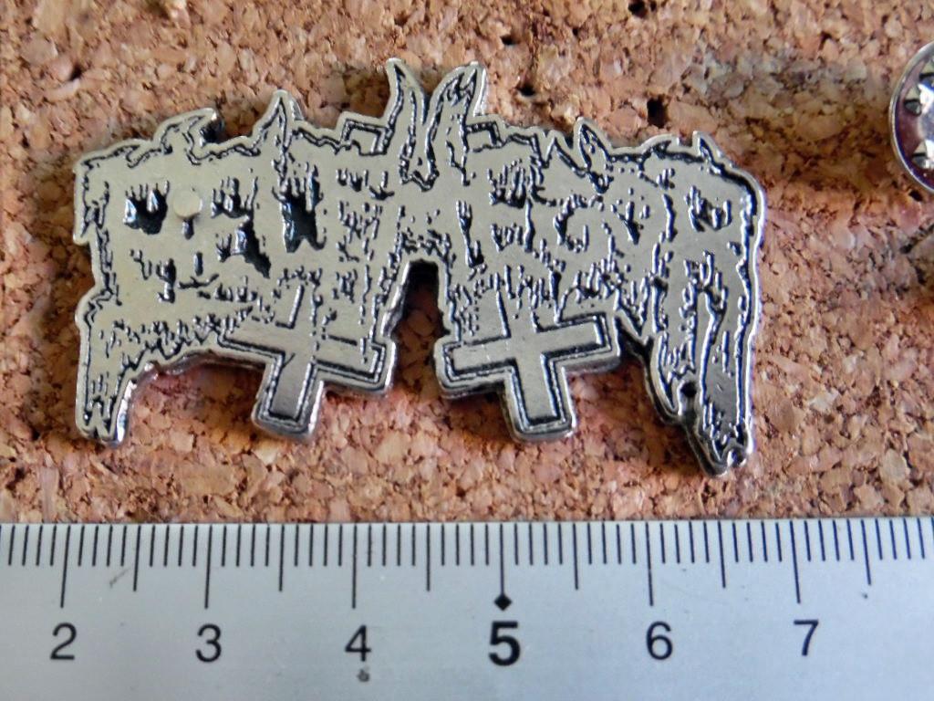 Belphegor erg mooie shaped metal pin speld badge bd n2 metal, Verzenden, Nieuw, Overige typen