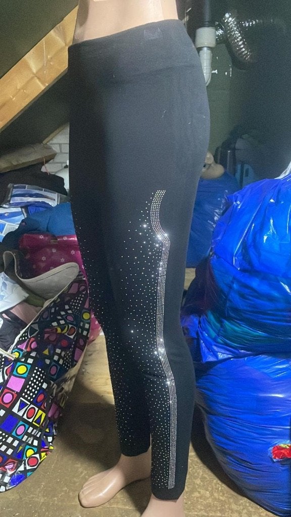 Nieuwe Dames Leggings met Strass / Glitter / Steentjes, Ophalen of Verzenden, Nieuw, Zwart, Lang