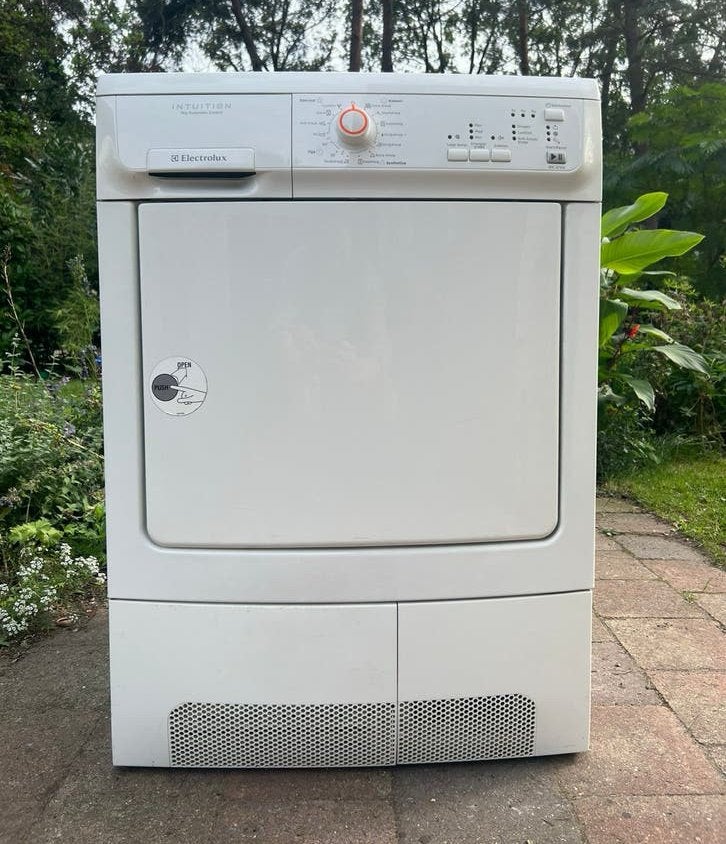 AEG-Electrolux condensdroger - 7 kilo, Ophalen, 6 tot 8 kg, Zo goed als nieuw, 85 tot 90 cm