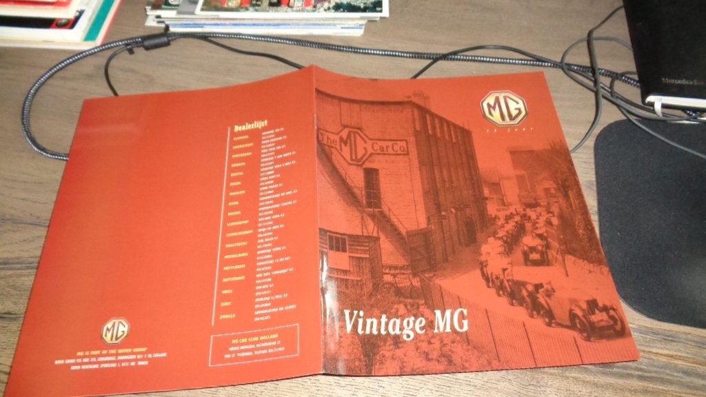 Folder  MG  75 jaar  ,  1995, Verzenden, Nieuw, Overige merken