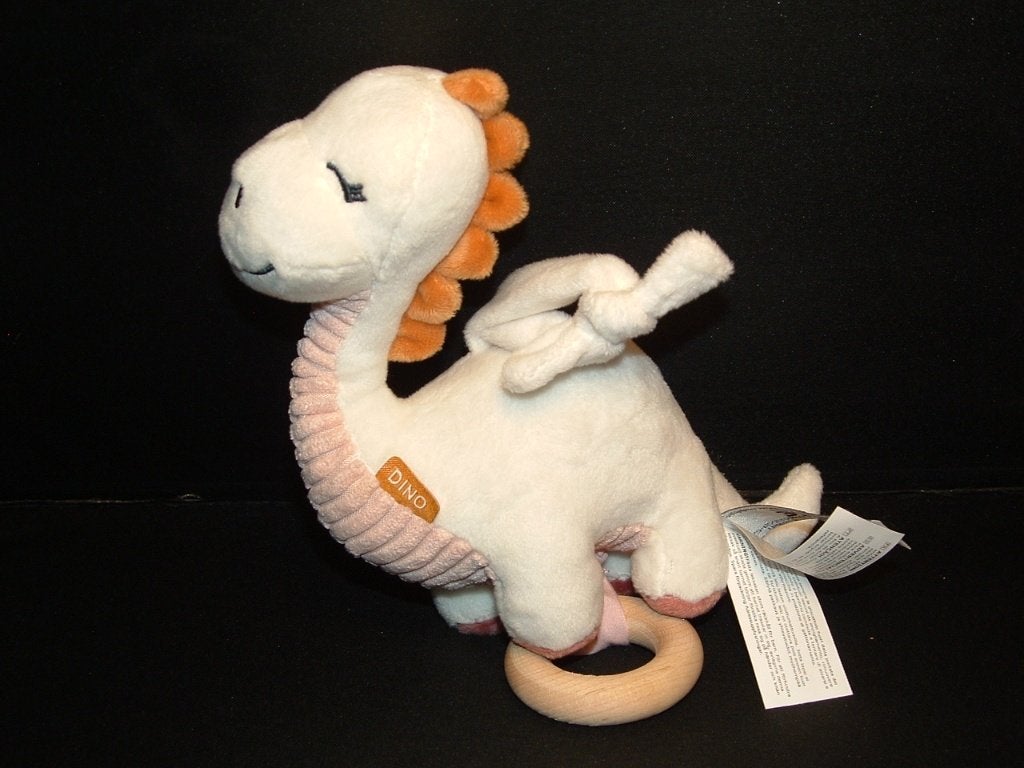 PRENATAL DINO MUZIEKDOOS VELOURS WIT MET ROZE VELOURS, Ophalen of Verzenden, Nieuw, Overige typen