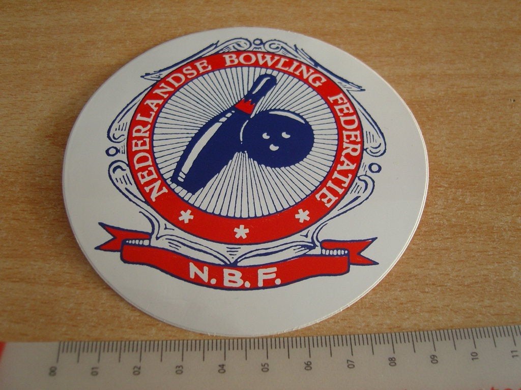 sticker Nederlandse Bowling Federatie N.B.F., Ophalen of Verzenden, Zo goed als nieuw