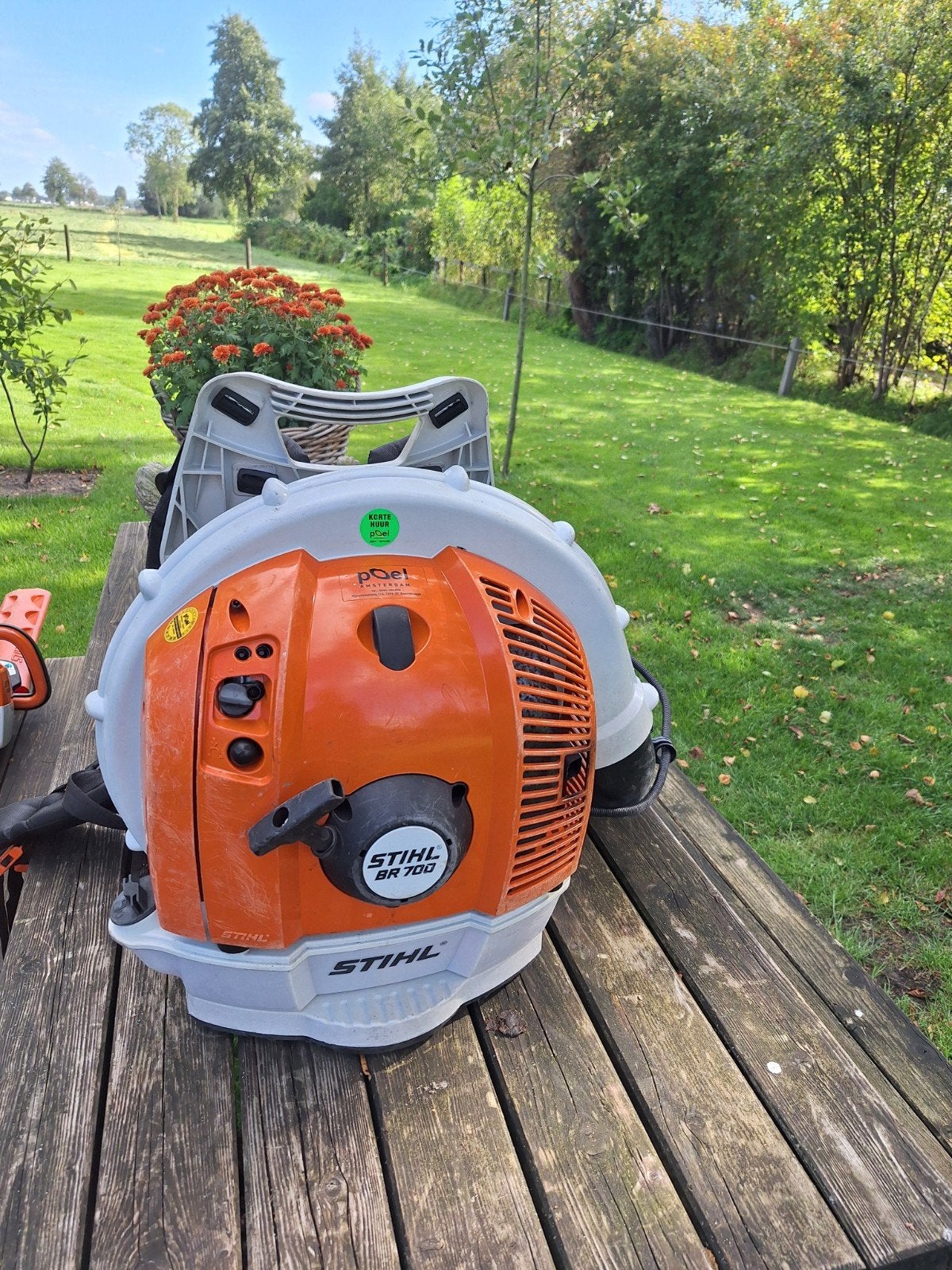 Stihl br700 bladblazer, Tuin en Terras, Ophalen, Gebruikt, Benzine