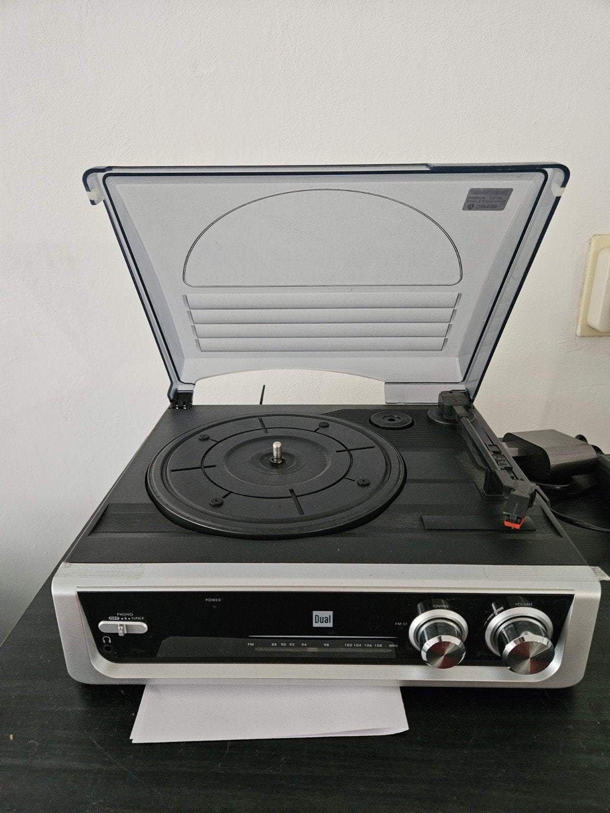 Dual Platenspeler met Radio - Vintage Look, Gebruikt, ., Ophalen of Verzenden, .