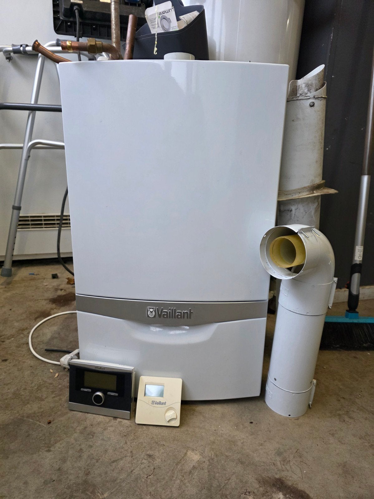 Vaillant CV-ketel met thermostaten, Gebruikt, Hoog rendement (Hr), Cv-ketel of Combi-ketel, Minder dan 60 cm