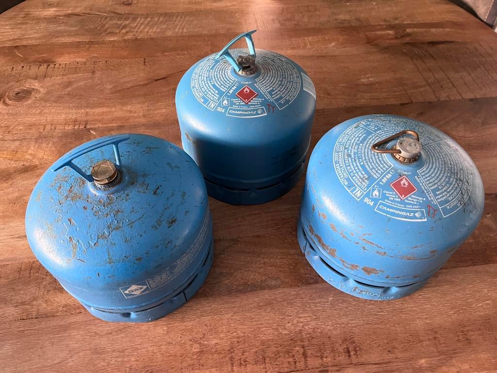 3 stuks R904 Campingaz gasfles; 1,8kg. (€15 per stuk), Ophalen, Gebruikt