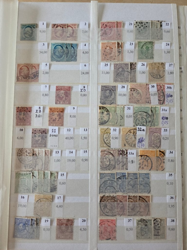 Klassiek Nederland (aantallen). NVPH 1 - 1389. Adv. 1, Postzegels en Munten, Verzenden, Nederland