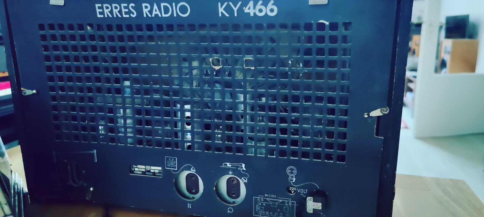 Erres Radio KY466 - Decoratief of voor onderdelen/hobby, Ophalen, Niet werkend, Radio