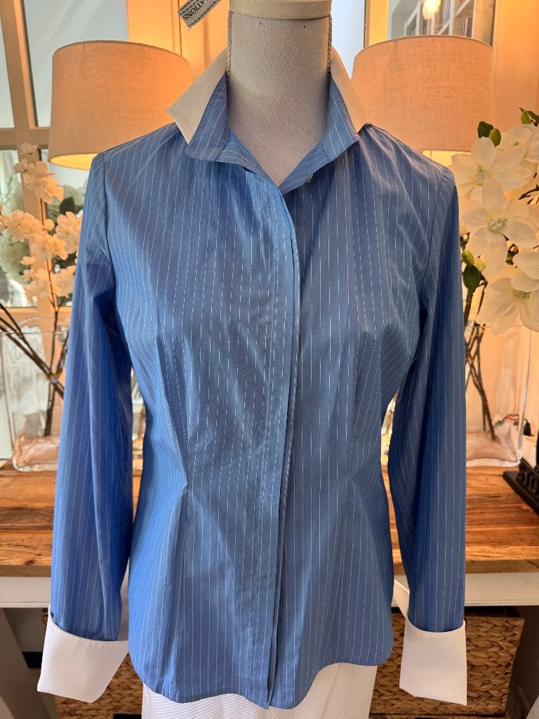 Nieuwe Sky-Blauw blouse Erny van Reijmersdal, 36-38/M, NIEUW, Verzenden, Nieuw, Maat 38/40 (M), Blauw