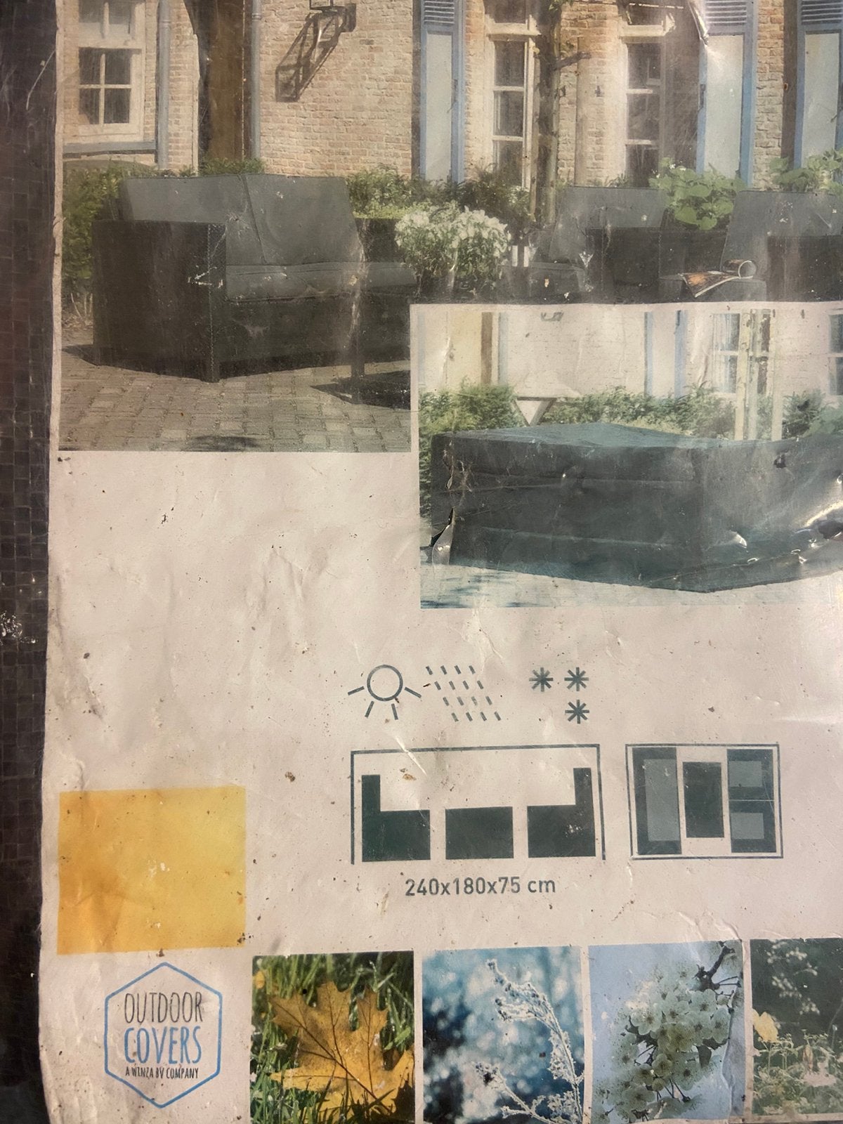 Beschermhoes voor Loungeset 240x180x75 cm, Tuin en Terras, Ophalen, Kunststof, Meer dan 8 zitplaatsen, Zo goed als nieuw