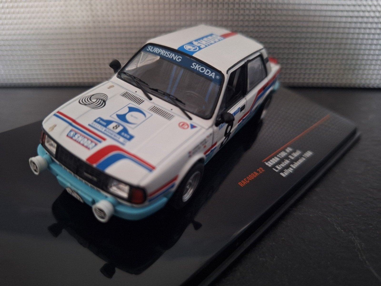 Skoda 130L #8 Rally 8 Bohemia 1988 Schaal 1:43, Overige merken, IXO, IXO, Nieuw