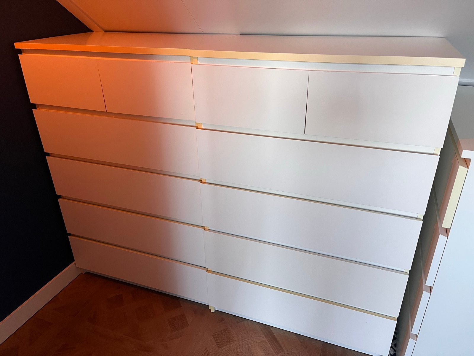 Ikea Malm ladekast wit - Ruime opbergoplossing, Ophalen, Gebruikt, 5 laden of meer, 100 tot 150 cm